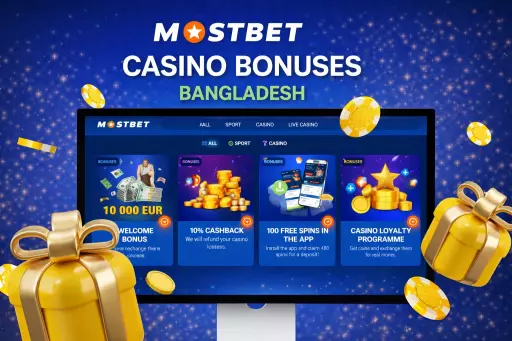 Mostbet Casino Promotions and Bonuses 2026 foe Bangladesh Slide 1